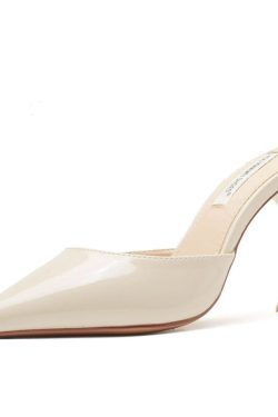 Women's Stylish Pointed Toe High Heel Sandals - Sexy Thin Heels, Slip-On Design, Summer 2025, Large Sizes Available