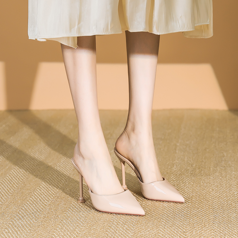 Women's Stylish Pointed Toe High Heel Sandals - Sexy Thin Heels, Slip-On Design, Summer 2025, Large Sizes Available Women's Stylish Pointed Toe High Heel Sandals - Sexy Thin Heels, Slip-On Design, Summer 2025, Large Sizes Available