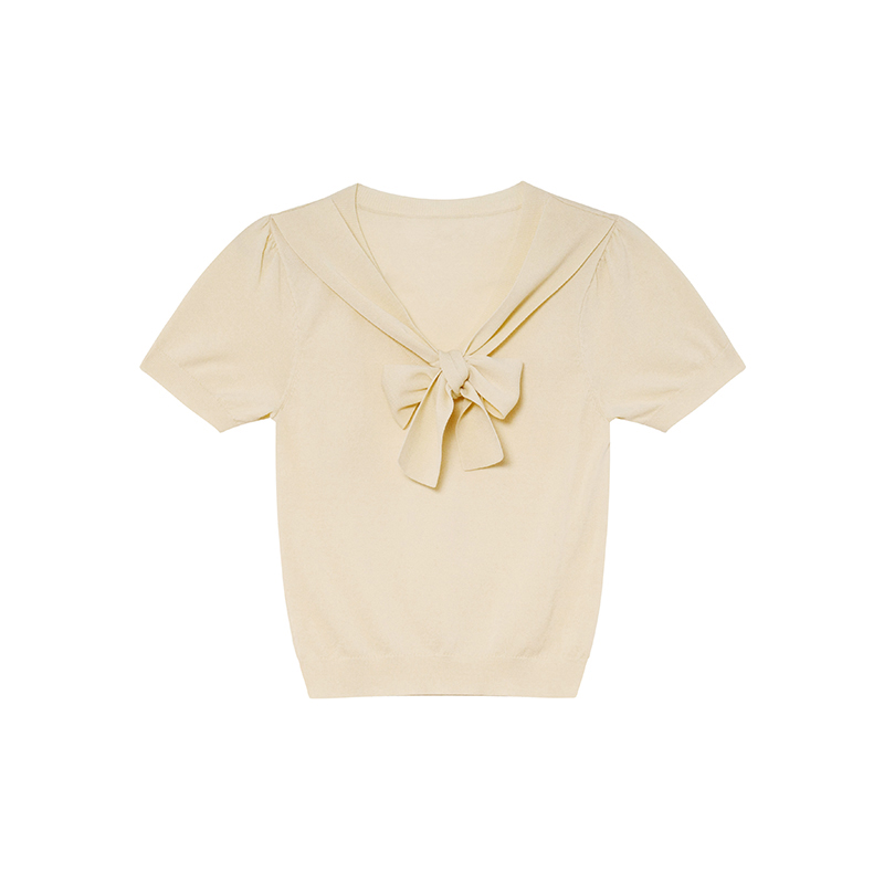 Women's Summer 2025 Irregular Flowing Tie-Knit V-Neck Short Sleeve T-Shirt - Trendy French Style Women's Summer 2025 Irregular Flowing Tie-Knit V-Neck Short Sleeve T-Shirt - Trendy French Style