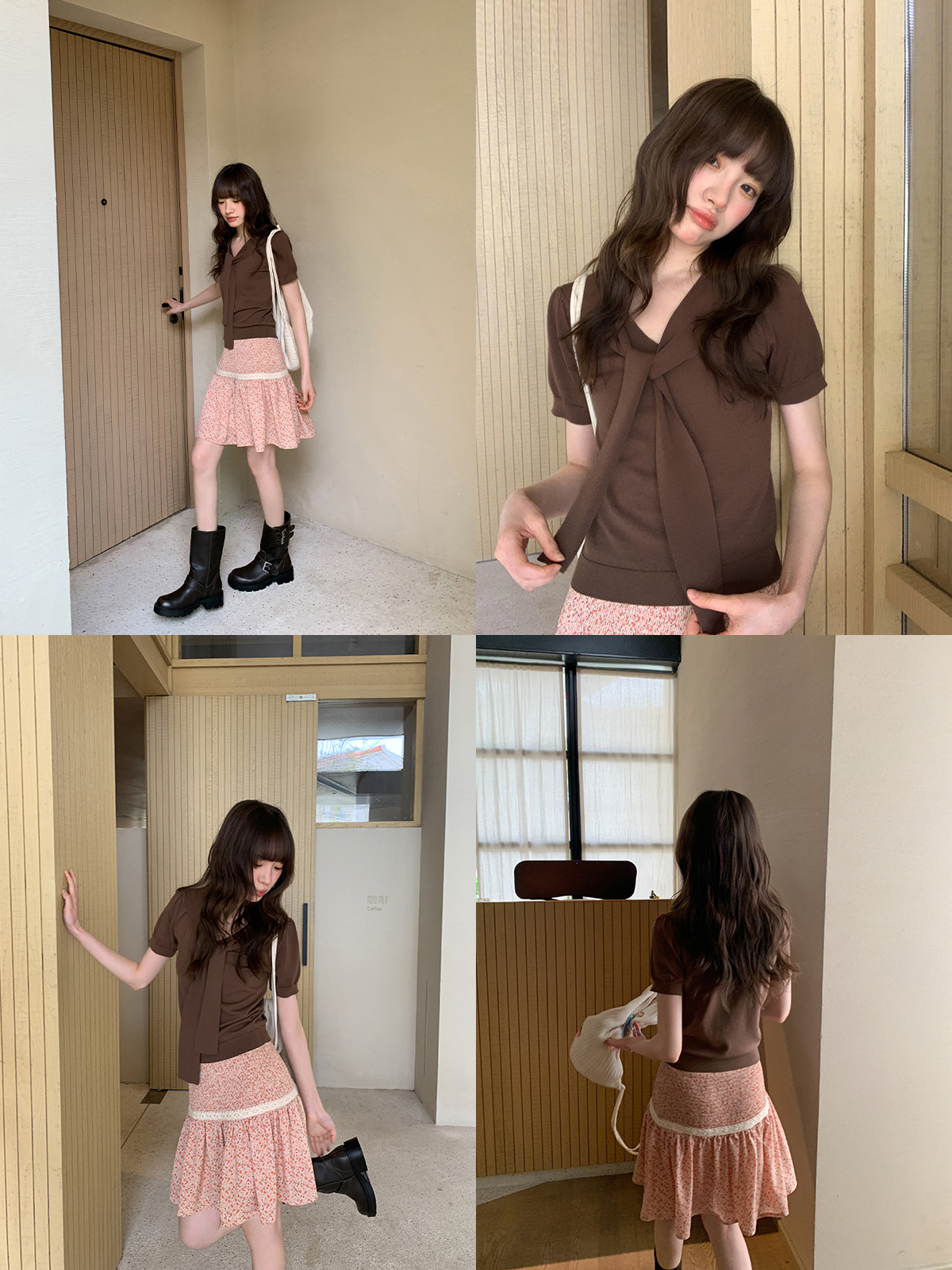 Women's Summer 2025 Irregular Flowing Tie-Knit V-Neck Short Sleeve T-Shirt - Trendy French Style Women's Summer 2025 Irregular Flowing Tie-Knit V-Neck Short Sleeve T-Shirt - Trendy French Style