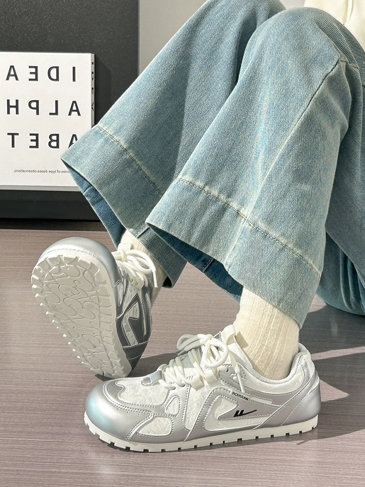 Women's Summer Ballet-Style Breathable Soft-Soled White Sneakers - Trendy Korean Design Women's Summer Ballet-Style Breathable Soft-Soled White Sneakers - Trendy Korean Design