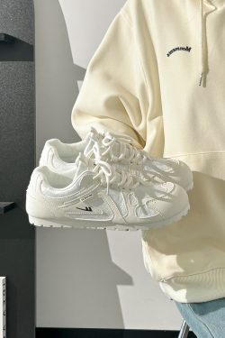 Women's Summer Ballet-Style Breathable Soft-Soled White Sneakers - Trendy Korean Design