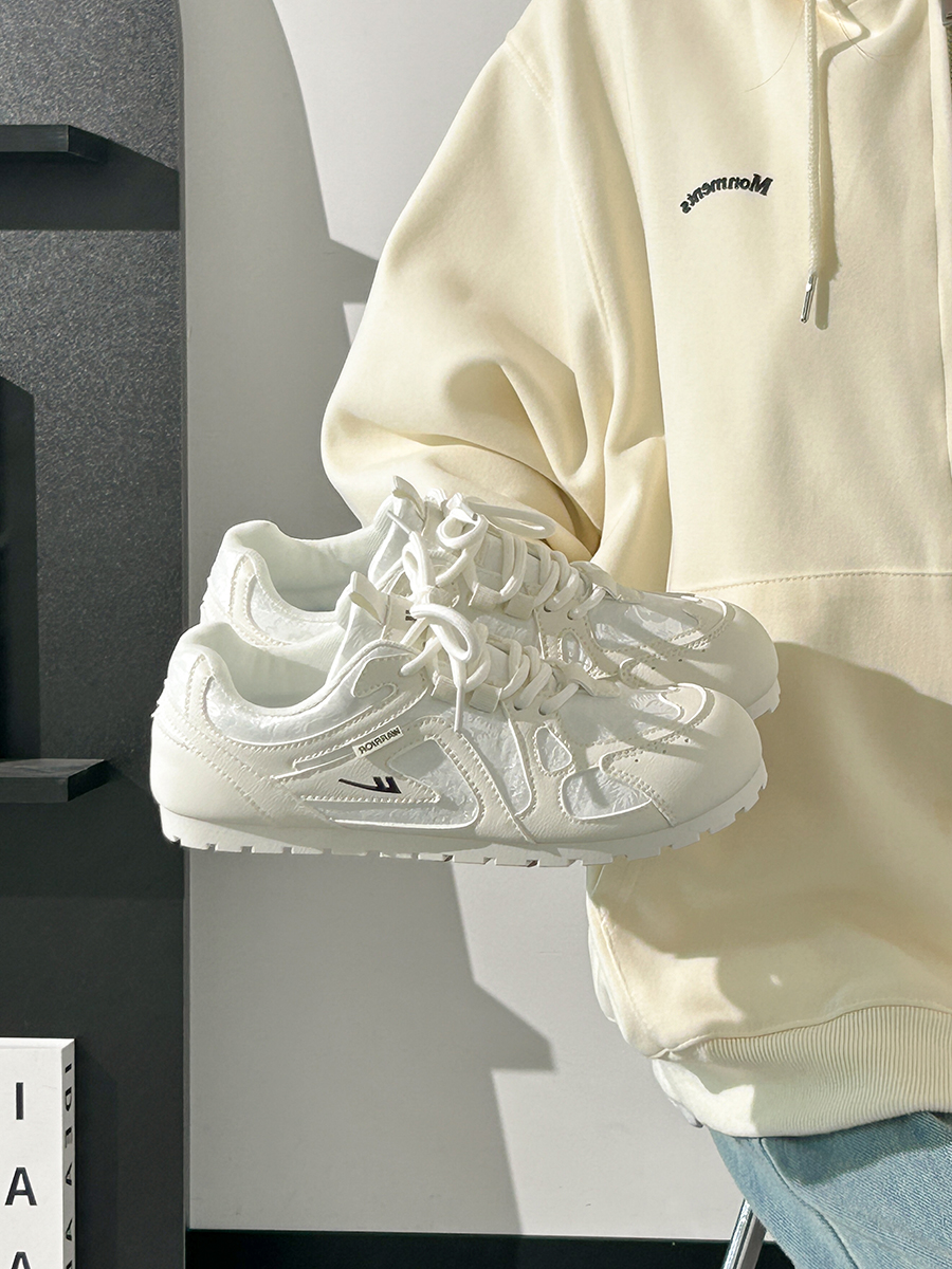 Women's Summer Ballet-Style Breathable Soft-Soled White Sneakers - Trendy Korean Design Women's Summer Ballet-Style Breathable Soft-Soled White Sneakers - Trendy Korean Design