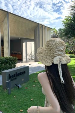 Women's Summer Beach Sunshade Woven Fisherman Hat with Ties - Stylish South France Holiday Accessory