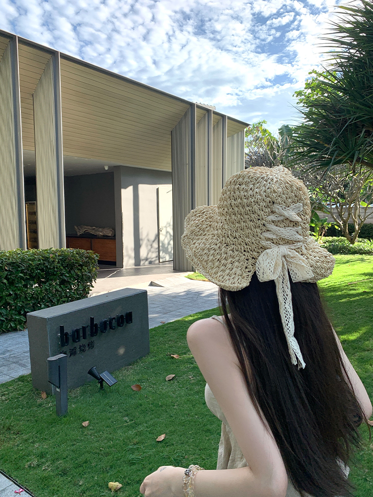 Women's Summer Beach Sunshade Woven Fisherman Hat with Ties - Stylish South France Holiday Accessory Women's Summer Beach Sunshade Woven Fisherman Hat with Ties - Stylish South France Holiday Accessory