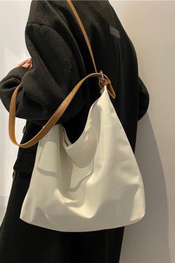 Women's Summer Canvas College Bag - Petite Korean Style Niche Design for Carrying Books - 2025 Trendy Small Tote