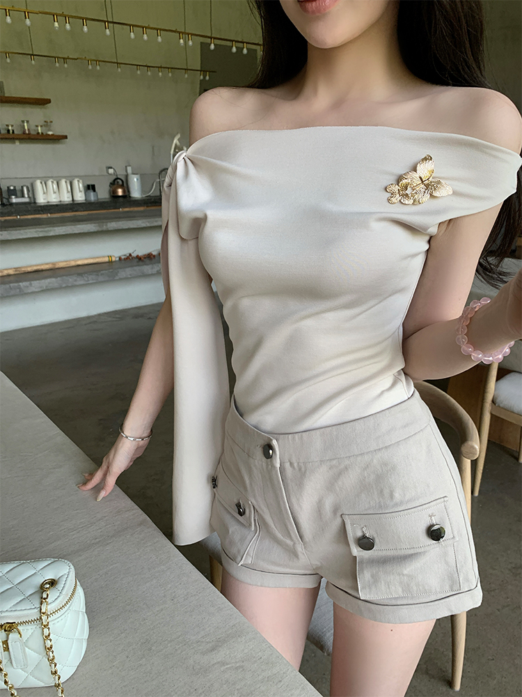 Women's Summer Cargo Shorts - Vintage American Style Mid-Waist Slim Fit Casual Pants for Hot Girl Aesthetic Women's Summer Cargo Shorts - Vintage American Style Mid-Waist Slim Fit Casual Pants for Hot Girl Aesthetic