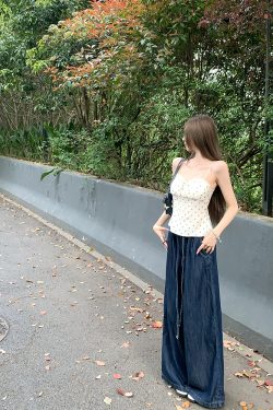 Women's Summer Loose High-Waisted Wide-Leg Jeans - Lightweight Casual Style for Effortless Y2K Fashion