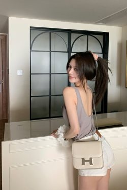 Women's Summer Loose U-neck Backless Top - Free Breathing Design, Casual Chic Style, Perfect for Y2K and Korean Fashion Trends