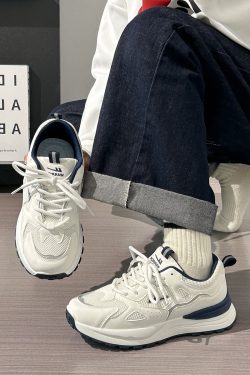 Women's Summer Mesh Breathable Casual Sports Shoes, Versatile Soft-Soled White Dad Sneakers, Korean Style for Students