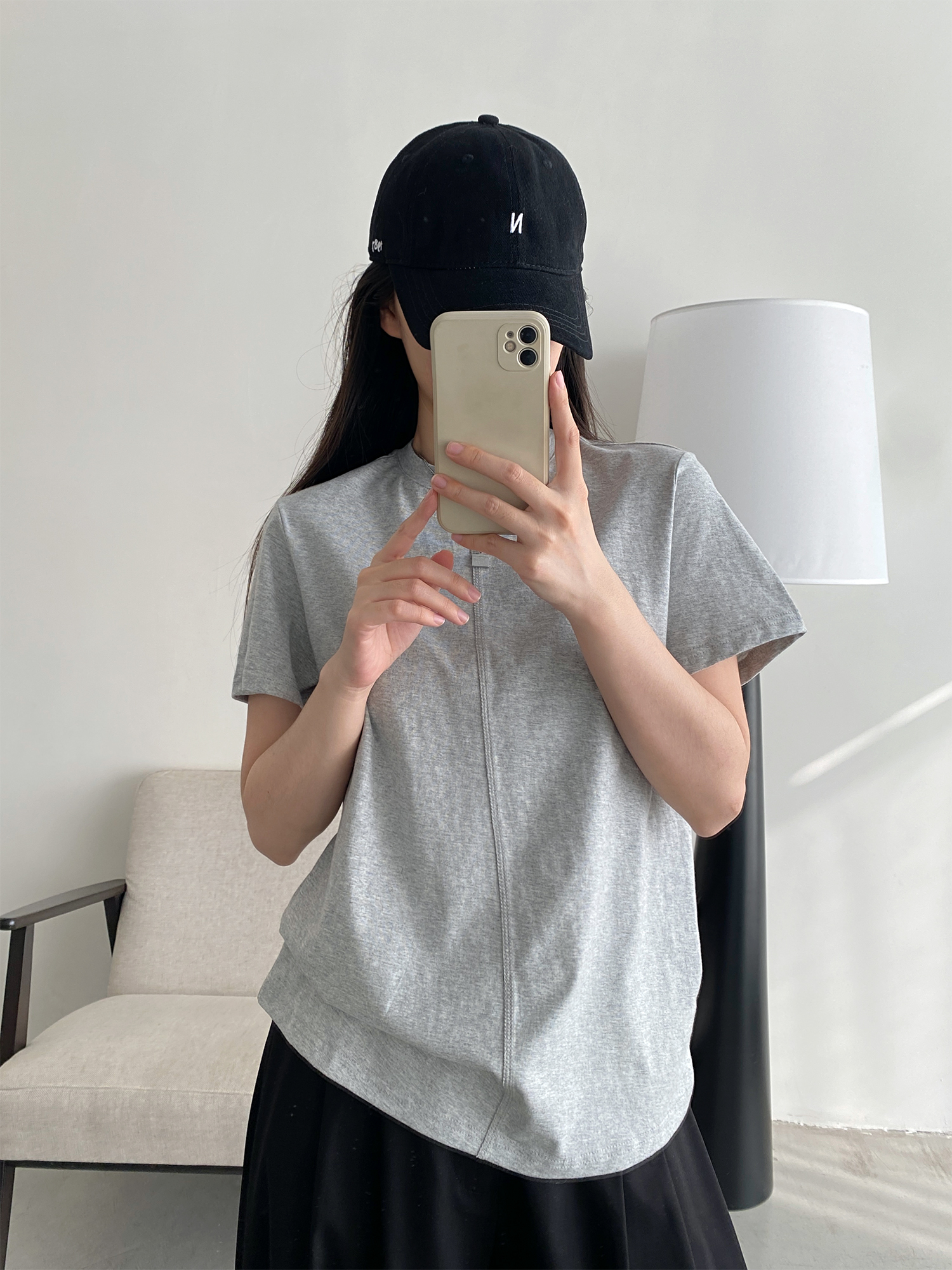 Women's Summer Short Sleeve T-Shirt – Pure Color Sun Grapefruit Design, Stylish White Top for Trendy Casual Looks Women's Summer Short Sleeve T-Shirt – Pure Color Sun Grapefruit Design, Stylish White Top for Trendy Casual Looks