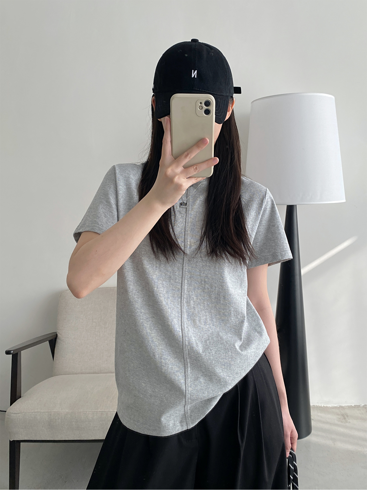 Women's Summer Short Sleeve T-Shirt – Pure Color Sun Grapefruit Design, Stylish White Top for Trendy Casual Looks Women's Summer Short Sleeve T-Shirt – Pure Color Sun Grapefruit Design, Stylish White Top for Trendy Casual Looks