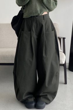Women's Summer Thin Loose Floor-Length Wide-Leg Pants in Solid Color - Versatile Korean Style Casual Trousers for Autumn