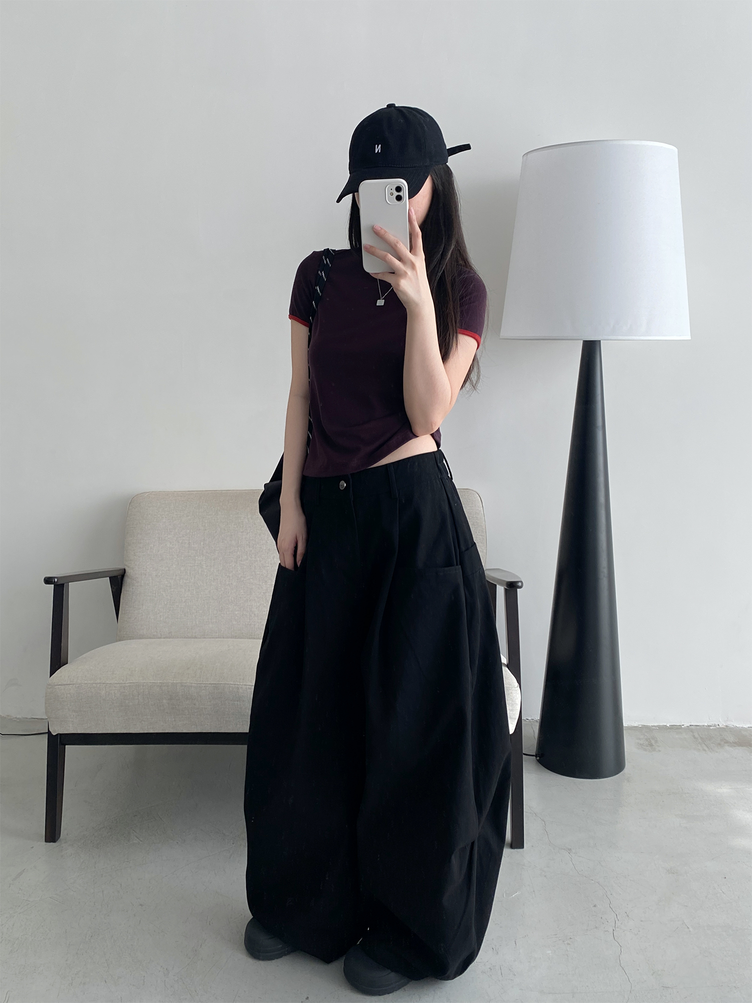 Women's Summer Thin Loose Floor-Length Wide-Leg Pants in Solid Color - Versatile Korean Style Casual Trousers for Autumn Women's Summer Thin Loose Floor-Length Wide-Leg Pants in Solid Color - Versatile Korean Style Casual Trousers for Autumn