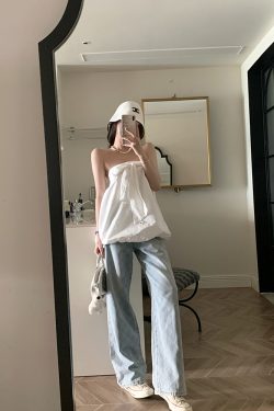 Women's Summer Vintage Laser Burned Floral Diamond Straight Leg Slim Fit Jeans - Trendy Y2K Inspired Denim for Effortless Style