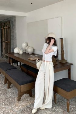 Women's Summer White Short Sleeve T-Shirt and Shawl Knitted Two-Piece Set, Lightweight, Holiday Fresh, Y2K Style