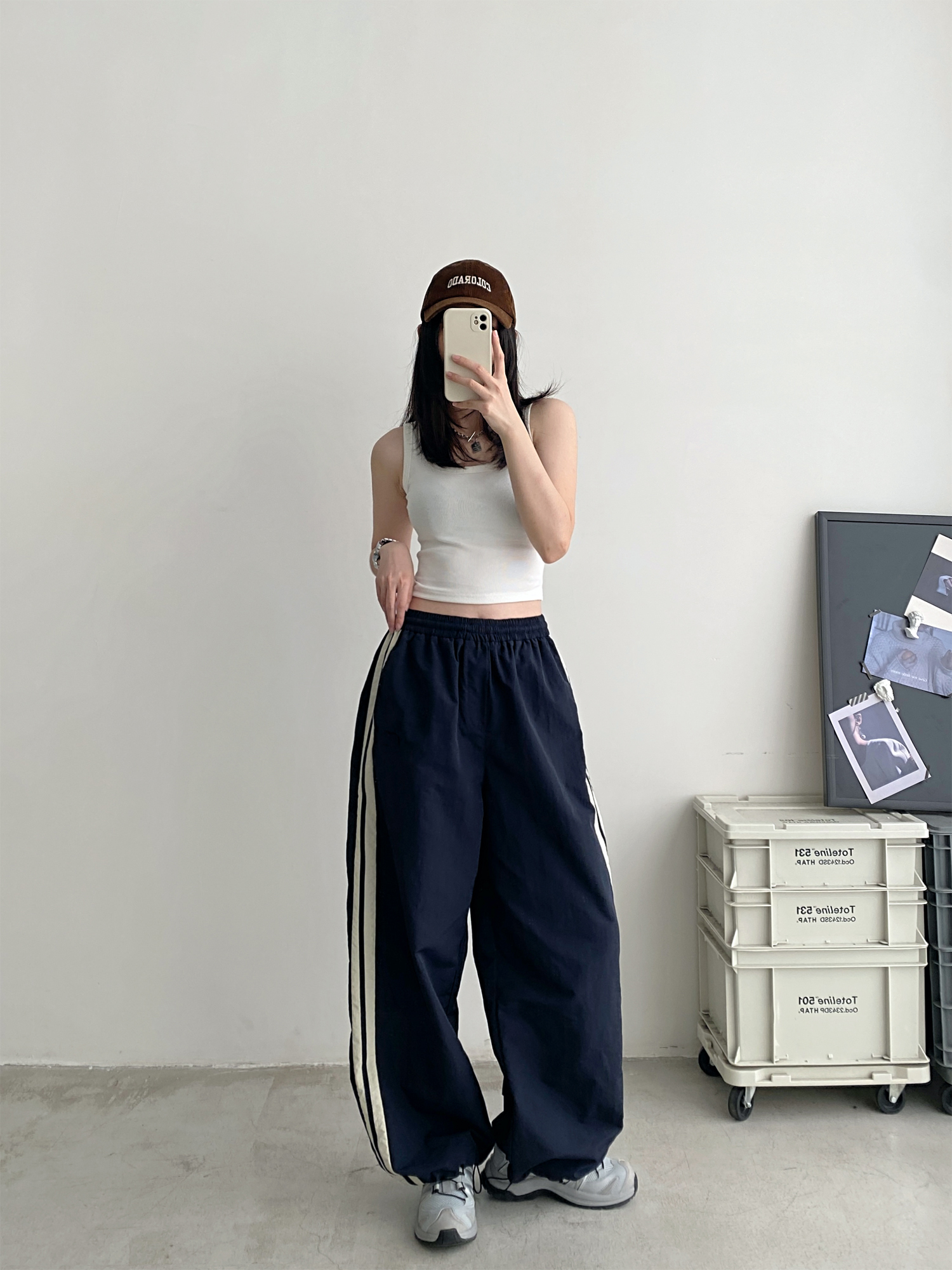 Women's Sun Grapefruit Embroidered Two-Way Stretch Slimming Sports Pants - Versatile Casual Long Pants for Activewear Women's Sun Grapefruit Embroidered Two-Way Stretch Slimming Sports Pants - Versatile Casual Long Pants for Activewear