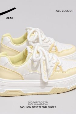 Women's Thick-Soled Big Head Shoes - Breathable White Board Shoes for Summer 2025 - Trendy Casual Footwear