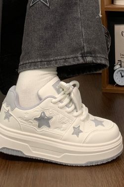 Women's Thick-Soled White Sneakers - Versatile Mesh Breathable Height-Increasing Trendy Shoes for Y2K Style