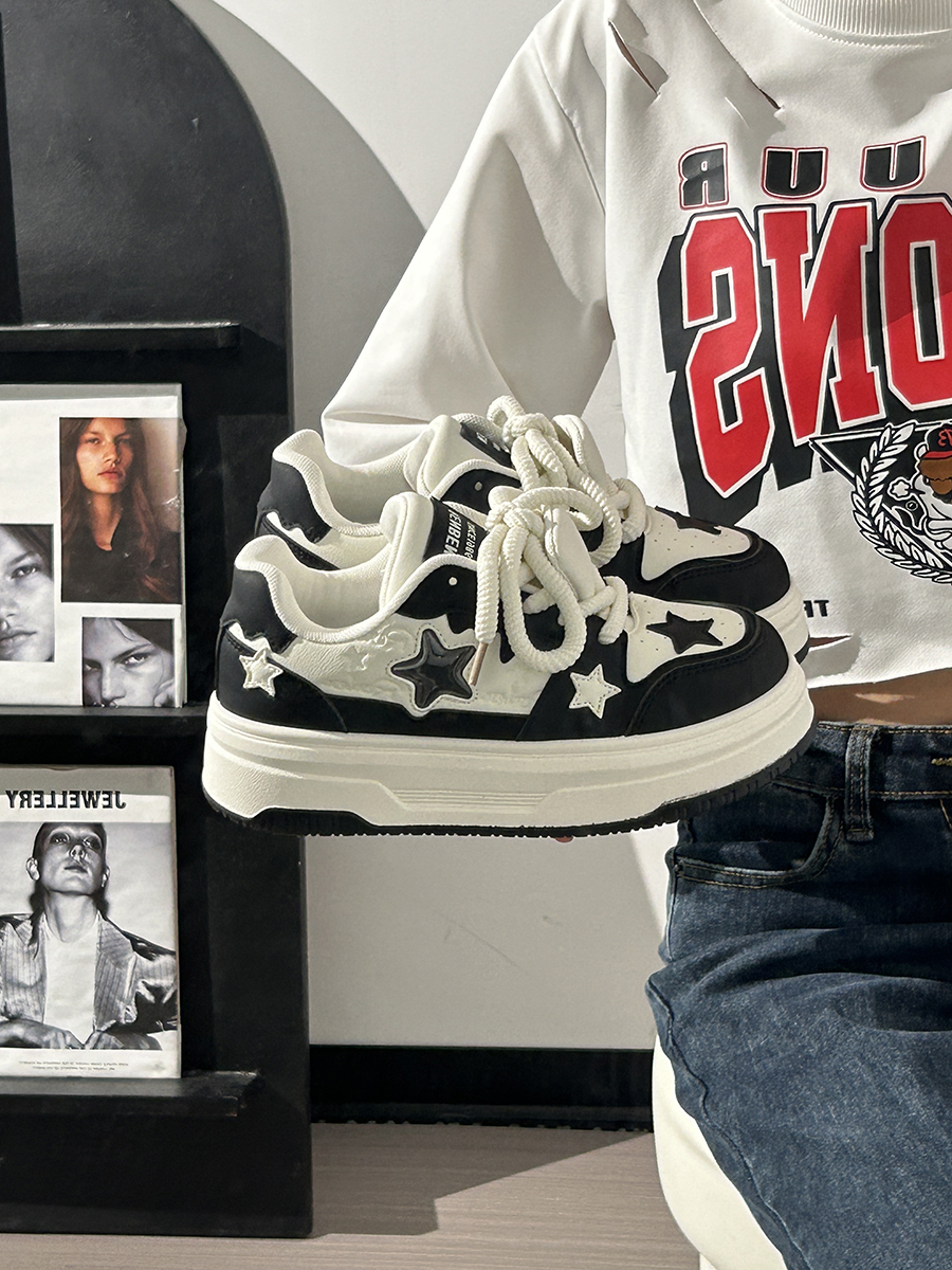 Women's Thick-Soled White Sneakers - Versatile Mesh Breathable Height-Increasing Trendy Shoes for Y2K Style Women's Thick-Soled White Sneakers - Versatile Mesh Breathable Height-Increasing Trendy Shoes for Y2K Style