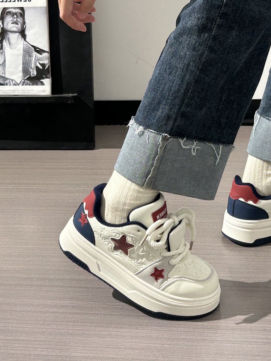 Women's Thick-Soled White Sneakers - Versatile Mesh Breathable Height-Increasing Trendy Shoes for Y2K Style Women's Thick-Soled White Sneakers - Versatile Mesh Breathable Height-Increasing Trendy Shoes for Y2K Style