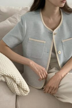 Women's Thin Blazer - Goddess Style, Fashionable Summer Short Top, Versatile Streetwear, 2025 Inspired by 90s Chic