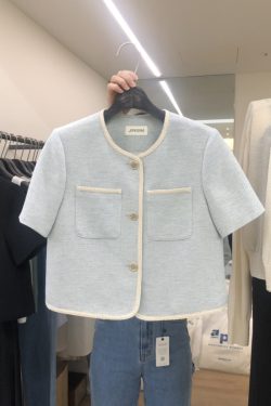 Women's Thin Blazer - Goddess Style, Fashionable Summer Short Top, Versatile Streetwear, 2025 Inspired by 90s Chic