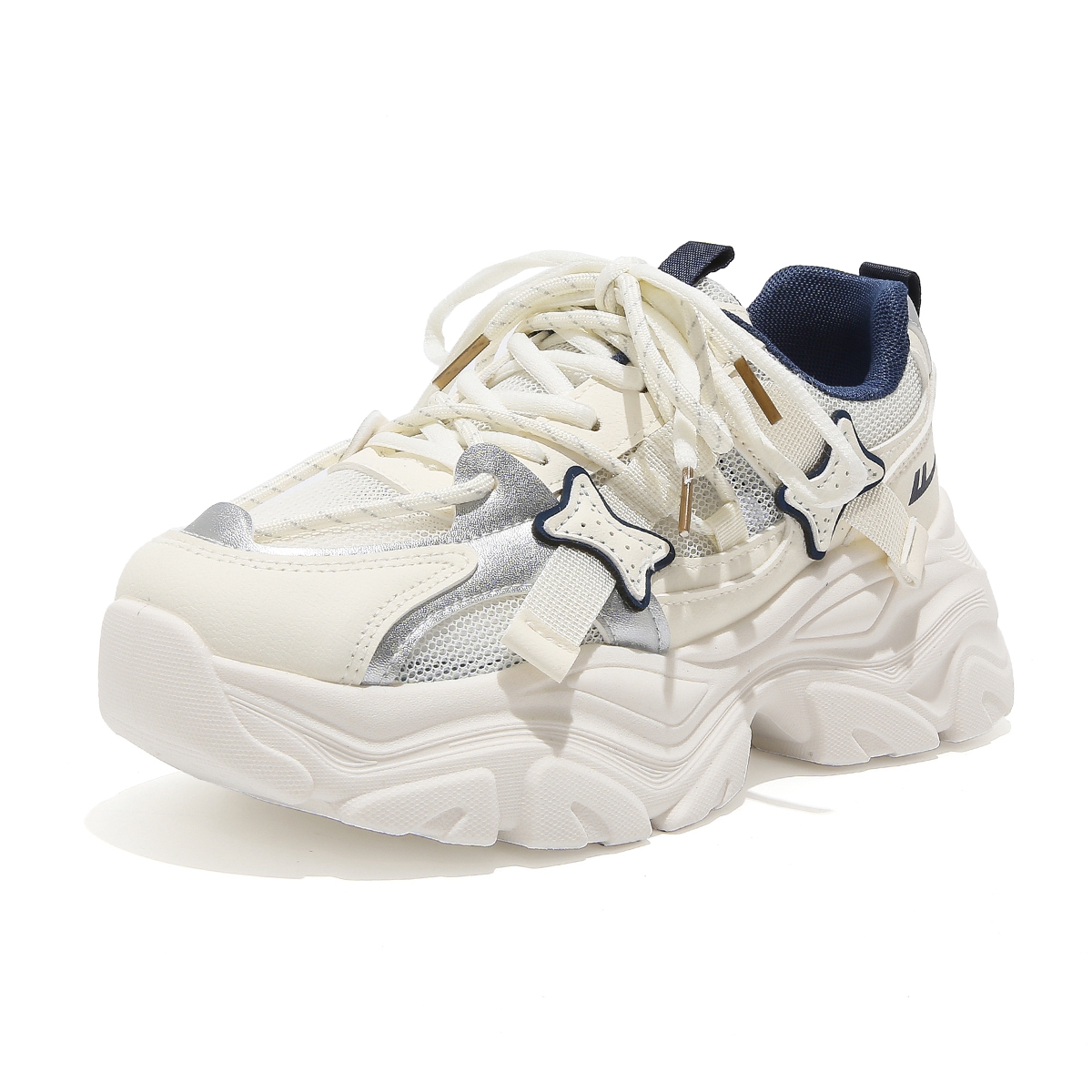 Women's Trendy Breathable Summer Sports Shoes - Thick-Soled Mesh Dad Sneakers, Soft Sole, Ins Style, Perfect for Casual Wear Women's Trendy Breathable Summer Sports Shoes - Thick-Soled Mesh Dad Sneakers, Soft Sole, Ins Style, Perfect for Casual Wear