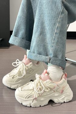 Women's Trendy Breathable Summer Sports Shoes - Thick-Soled Mesh Dad Sneakers, Soft Sole, Ins Style, Perfect for Casual Wear