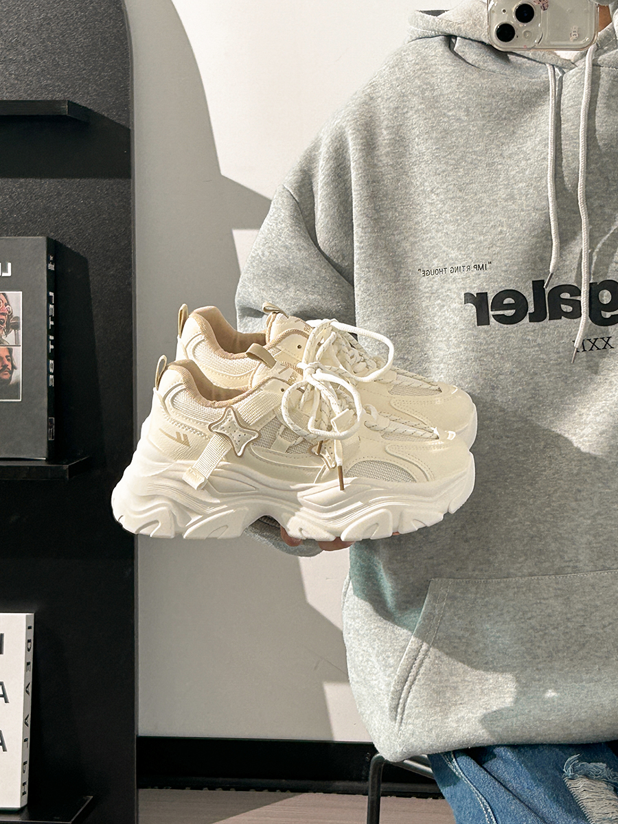 Women's Trendy Breathable Summer Sports Shoes - Thick-Soled Mesh Dad Sneakers, Soft Sole, Ins Style, Perfect for Casual Wear Women's Trendy Breathable Summer Sports Shoes - Thick-Soled Mesh Dad Sneakers, Soft Sole, Ins Style, Perfect for Casual Wear