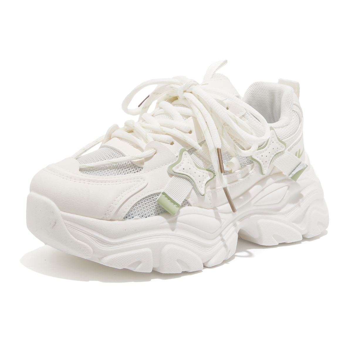 Women's Trendy Breathable Summer Sports Shoes - Thick-Soled Mesh Dad Sneakers, Soft Sole, Ins Style, Perfect for Casual Wear Women's Trendy Breathable Summer Sports Shoes - Thick-Soled Mesh Dad Sneakers, Soft Sole, Ins Style, Perfect for Casual Wear