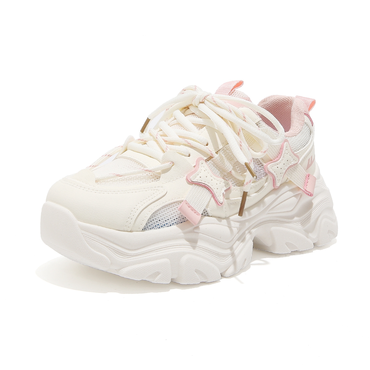 Women's Trendy Breathable Summer Sports Shoes - Thick-Soled Mesh Dad Sneakers, Soft Sole, Ins Style, Perfect for Casual Wear Women's Trendy Breathable Summer Sports Shoes - Thick-Soled Mesh Dad Sneakers, Soft Sole, Ins Style, Perfect for Casual Wear