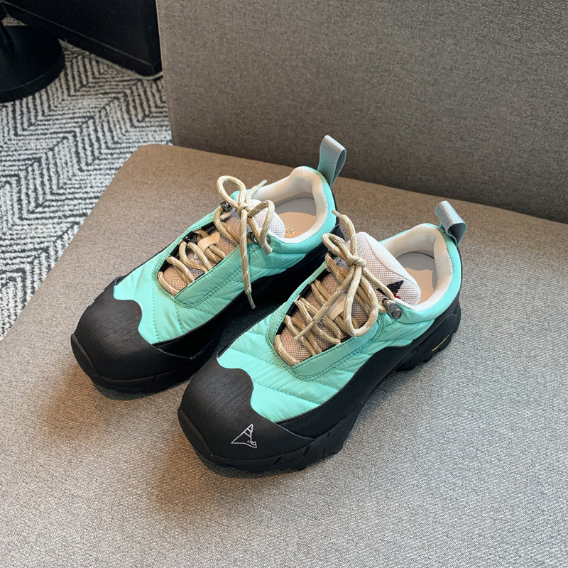 Women's Trendy Casual Lace-Up Dad Shoes - Genuine Leather Color-Blocking Thick-Soled Spring 2025 Versatile Fashion Footwear Women's Trendy Casual Lace-Up Dad Shoes - Genuine Leather Color-Blocking Thick-Soled Spring 2025 Versatile Fashion Footwear