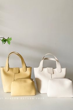 Women's Trendy PU Soft Leather Bucket Bag - Versatile Casual Crossbody Shoulder Bag for Summer 2025 Fashion