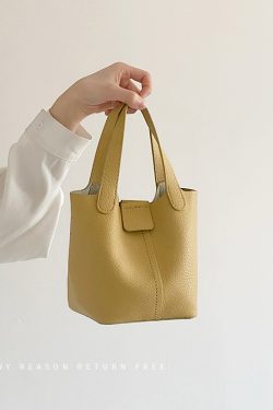 Women's Trendy PU Soft Leather Bucket Bag - Versatile Casual Crossbody Shoulder Bag for Summer 2025 Fashion