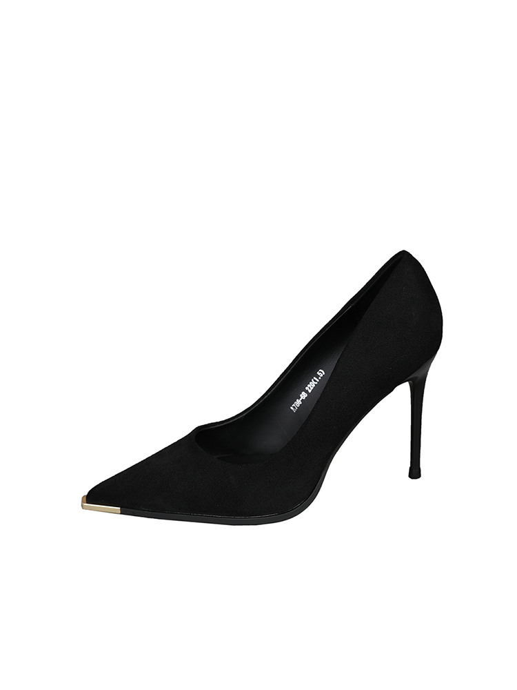 Women's Trendy Suede High Heels, Versatile Pointed Stiletto Shoes, Korean Style Spring Fashion for Parties Women's Trendy Suede High Heels, Versatile Pointed Stiletto Shoes, Korean Style Spring Fashion for Parties