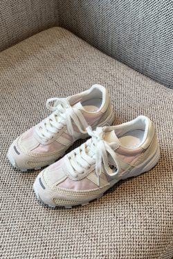 Women's Ultra-Light Breathable White Sneakers 2025 – Summer Mesh Casual Jogging Shoes with Thick Sole for Comfort and Style