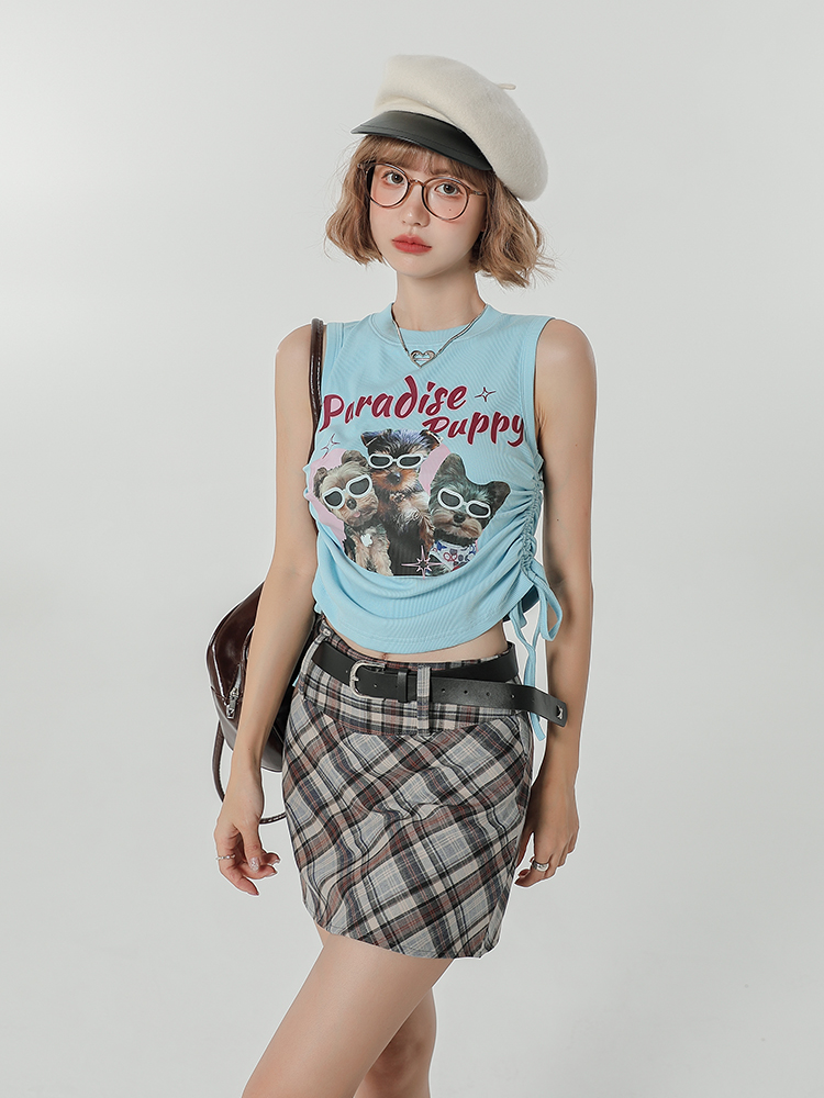 Women's Vintage American Design Small Cami Top - Sweet and Spicy Summer Style Women's Vintage American Design Small Cami Top - Sweet and Spicy Summer Style