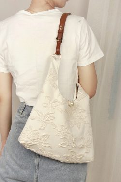 Women's Vintage Floral Handmade Crossbody Bag - Large Capacity, Versatile Design for Spring and Summer 2024 Fashion