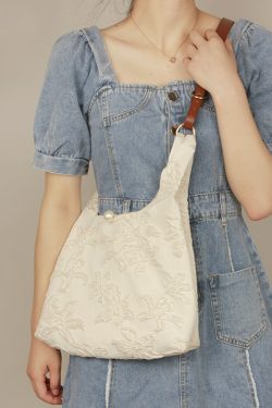 Women's Vintage Floral Handmade Crossbody Bag - Large Capacity, Versatile Design for Spring and Summer 2024 Fashion