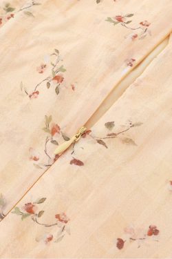 Women's Vintage Lace-Up Yellow Floral Long Dress - 2025 Summer Vacation Style, Boho Chic, French Inspired Fashion