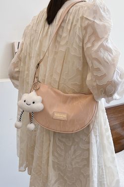 Women's White Dumpling Bag - High-End Versatile Shoulder & Crossbody Bag for Summer 2025 Fashion