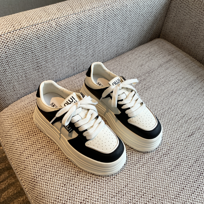 Women's White Height-Increasing Sneakers 2025 - Versatile Thick-Soled Casual Sports Shoes for Students Women's White Height-Increasing Sneakers 2025 - Versatile Thick-Soled Casual Sports Shoes for Students