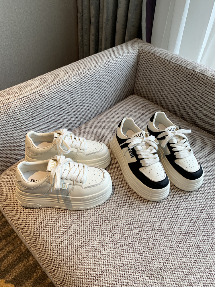 Women's White Height-Increasing Sneakers 2025 - Versatile Thick-Soled Casual Sports Shoes for Students Women's White Height-Increasing Sneakers 2025 - Versatile Thick-Soled Casual Sports Shoes for Students