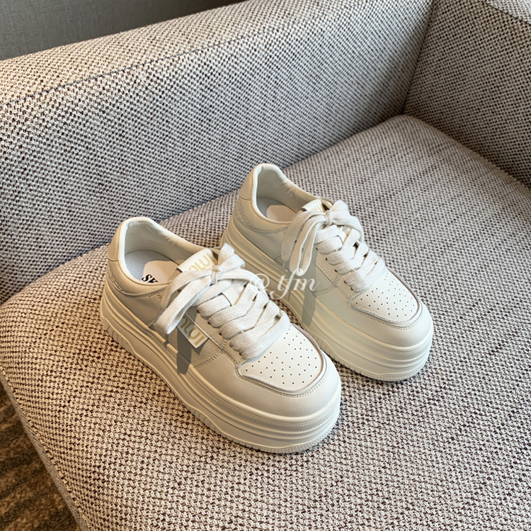 Women's White Height-Increasing Sneakers 2025 - Versatile Thick-Soled Casual Sports Shoes for Students Women's White Height-Increasing Sneakers 2025 - Versatile Thick-Soled Casual Sports Shoes for Students