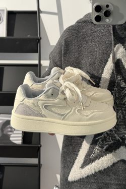 Women's White Sneakers 2025 - Breathable Simple Board Shoes for Students, Korean Style, Versatile Casual Footwear, Trendy INS Fashion