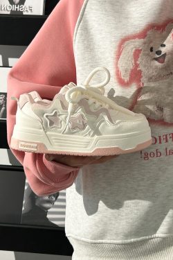 Women's White Thick-Soled Sneakers - Breathable Casual Skate Shoes for Spring Summer - Versatile Niche Fashion Footwear