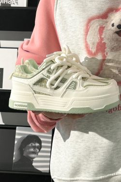 Women's White Thick-Soled Sneakers - Breathable Casual Skate Shoes for Spring Summer - Versatile Niche Fashion Footwear