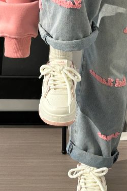 Women's White Thick-Soled Sneakers - Breathable Casual Skate Shoes for Spring Summer - Versatile Niche Fashion Footwear