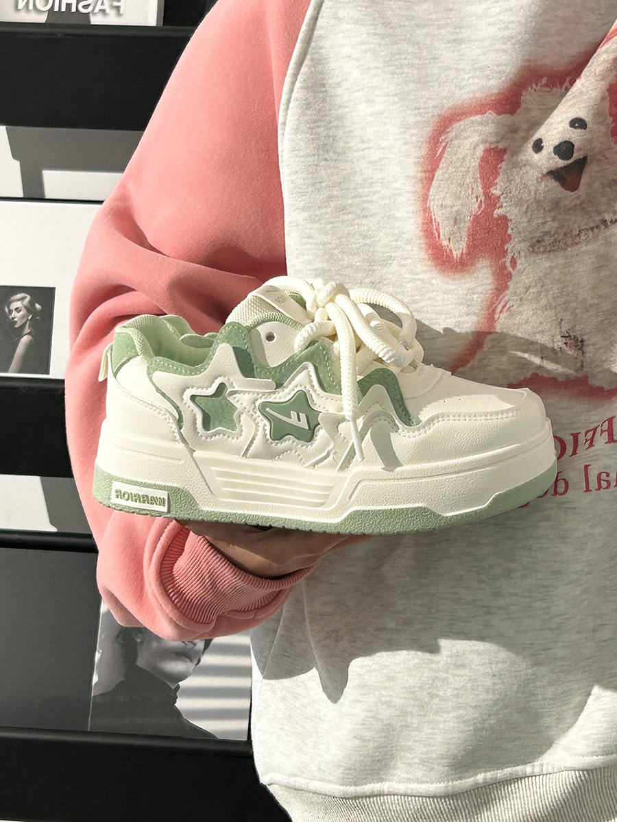 Women's White Thick-Soled Sneakers - Breathable Summer Board Shoes, Versatile Niche Design for Everyday Wear Women's White Thick-Soled Sneakers - Breathable Summer Board Shoes, Versatile Niche Design for Everyday Wear